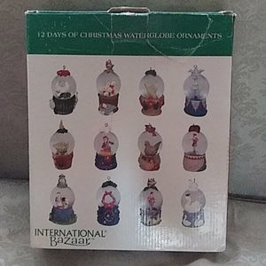 Vintage waterglobe ornaments